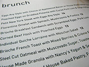 Brunch Menu